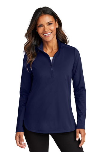 Port Authority® Ladies C-FREE® Double Knit 1/4-Zip - Image 7