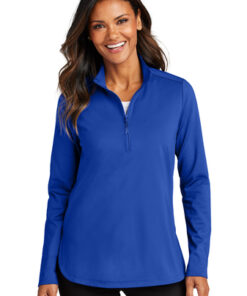 Port Authority® Ladies C-FREE® Double Knit 1/4-Zip - Image 8
