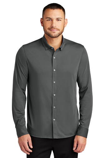 Mercer+Mettle® Stretch Jersey Long Sleeve Shirt - Image 5