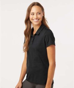 Adidas - Women's Textured Stripe Polo - Image 3