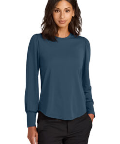 Mercer+Mettle® Women’s Stretch Jersey Long Sleeve Blouson Top - Image 5