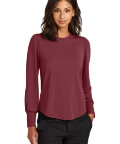 Mercer+Mettle® Women’s Stretch Jersey Long Sleeve Blouson Top - Image 1
