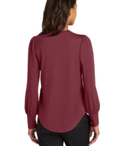 Mercer+Mettle® Women’s Stretch Jersey Long Sleeve Blouson Top - Image 2