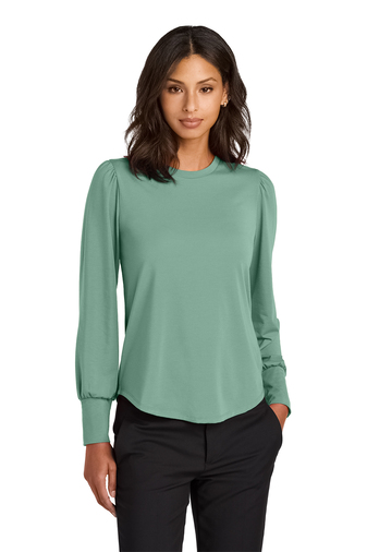 Mercer+Mettle® Women’s Stretch Jersey Long Sleeve Blouson Top - Image 6
