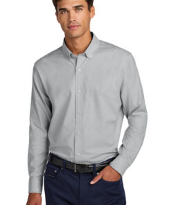 Mercer+Mettle® Long Sleeve Modern Oxford Shirt - Image 1