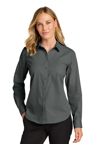 Port Authority® Women’s Long Sleeve Nailhead Easy Care Shirt - Image 4