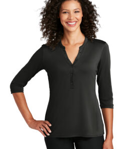 Port Authority Ladies UV Choice Pique Henley - Image 7