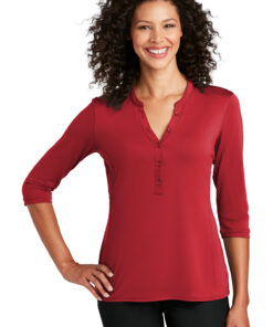 Port Authority Ladies UV Choice Pique Henley - Image 5