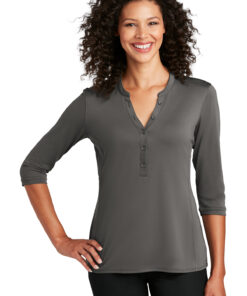 Port Authority Ladies UV Choice Pique Henley - Image 8