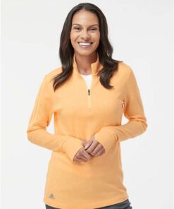 Adidas - Women's 3-Stripes Quarter-Zip Sweater - Image 4