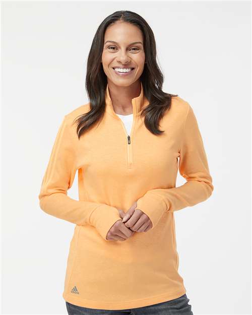 Adidas - Women's 3-Stripes Quarter-Zip Sweater