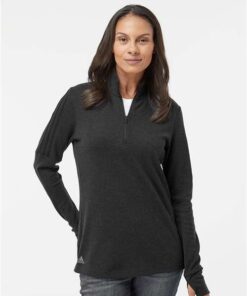 Adidas - Women's 3-Stripes Quarter-Zip Sweater - Image 5