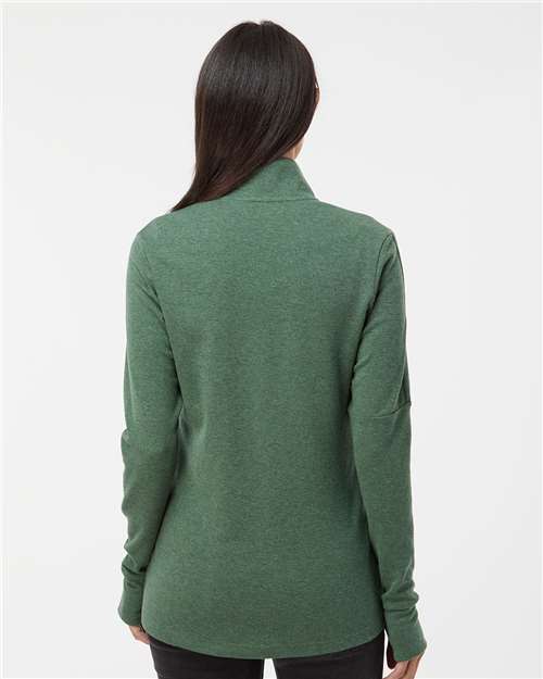 Adidas - Women's 3-Stripes Quarter-Zip Sweater
