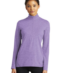 Sport-Tek Ladies Exchange 1.5 Long Sleeve 1/2-Zip - Image 1
