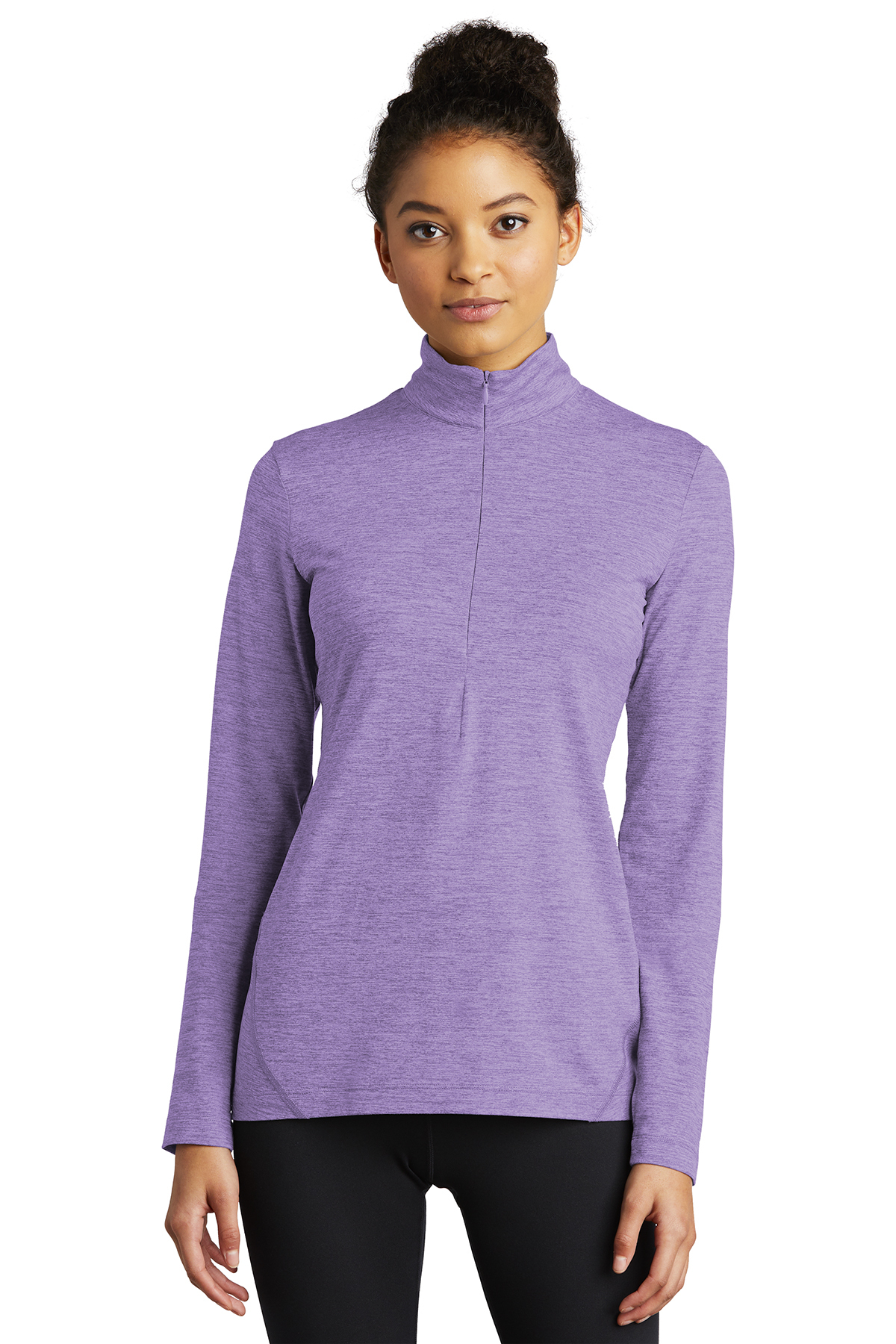 Sport-Tek Ladies Exchange 1.5 Long Sleeve 1/2-Zip - Image 1