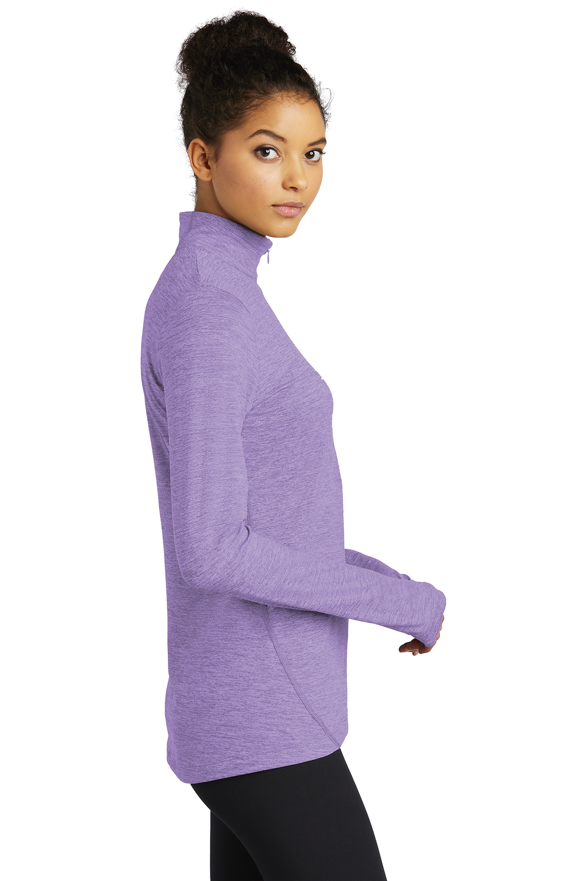 Sport-Tek Ladies Exchange 1.5 Long Sleeve 1/2-Zip - Image 3