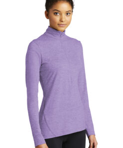 Sport-Tek Ladies Exchange 1.5 Long Sleeve 1/2-Zip - Image 2
