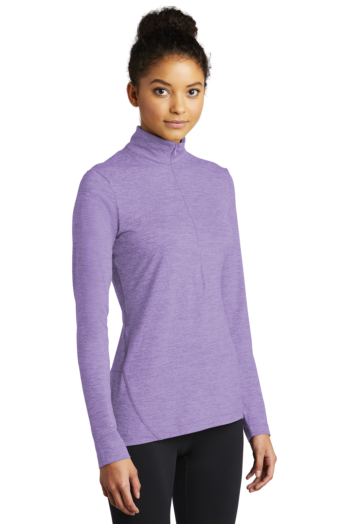 Sport-Tek Ladies Exchange 1.5 Long Sleeve 1/2-Zip - Image 2