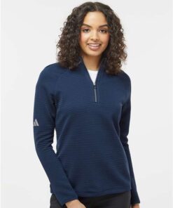 Adidas - Women's Spacer Quarter-Zip Pullover - Image 6