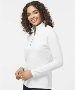 Adidas - Women's Spacer Quarter-Zip Pullover - Image 3