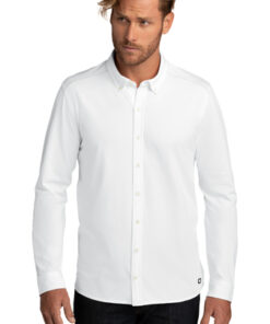 OGIO Code Stretch Long Sleeve Button-Up - Image 6