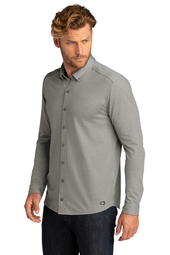 OGIO Code Stretch Long Sleeve Button-Up