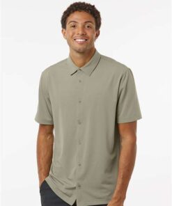 Adidas - Button Down Short Sleeve Shirt - Image 1