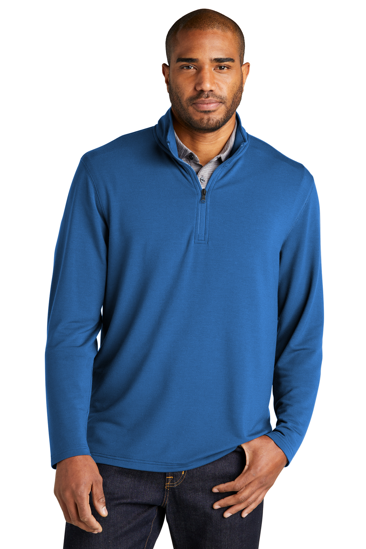 Port Authority Microterry 1/4-Zip Pullover - Image 1