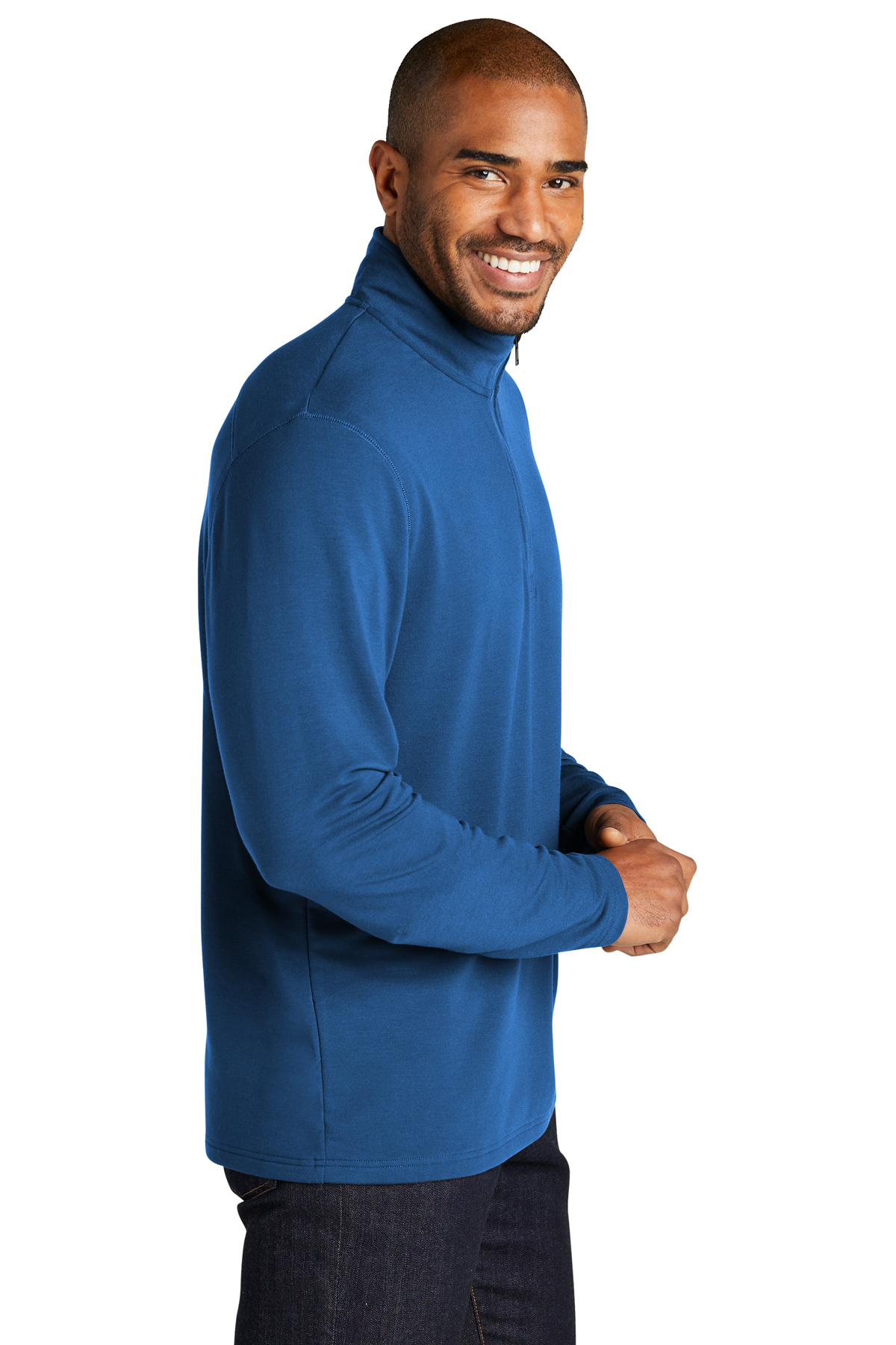 Port Authority Microterry 1/4-Zip Pullover - Image 3