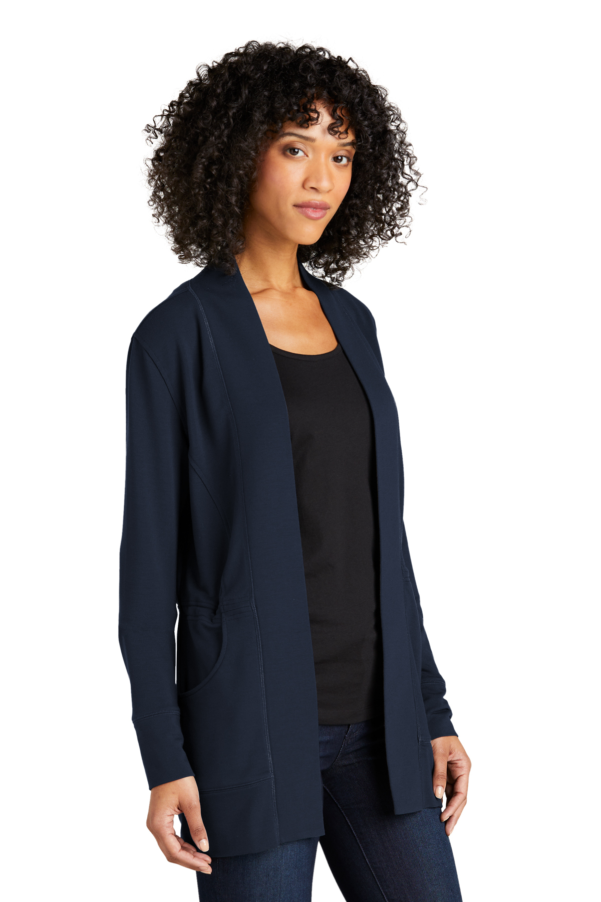 Port Authority Ladies Microterry Cardigan - Image 2