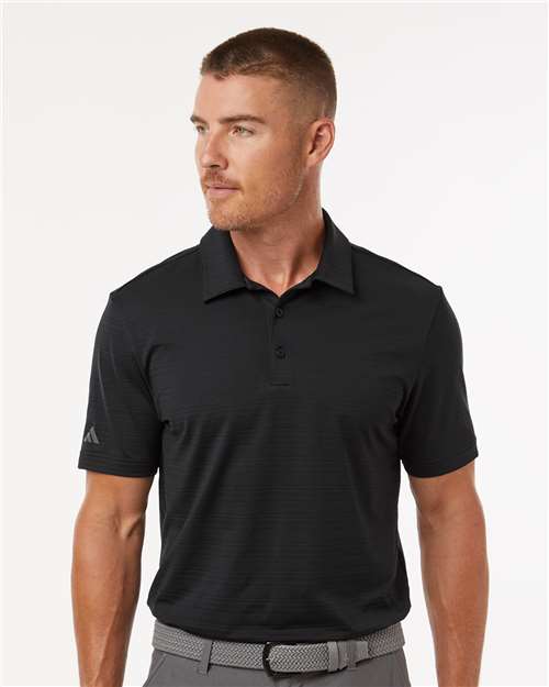 Adidas - Textured Stripe Polo
