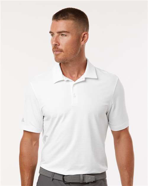 Adidas - Textured Stripe Polo