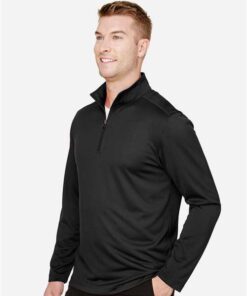 Harriton Men's Advantage Snag Protection Plus Quarter-Zip Pullover - Image 3