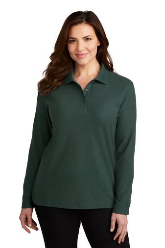 Port Authority Ladies Silk Touch Long Sleeve Polo