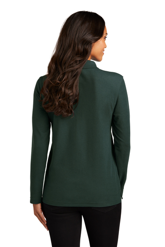 Port Authority Ladies Silk Touch Long Sleeve Polo