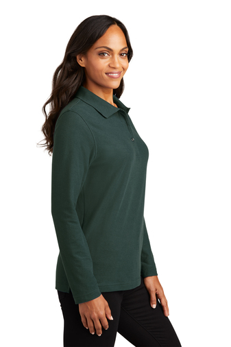 Port Authority Ladies Silk Touch Long Sleeve Polo