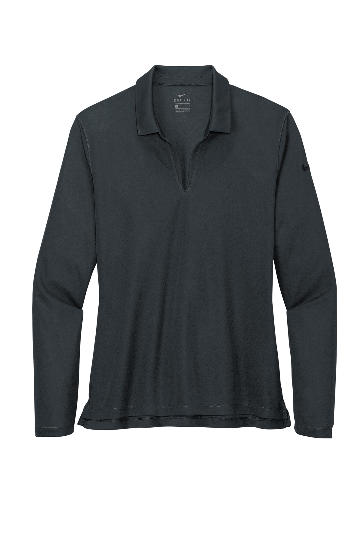 Nike Ladies Dri-FIT Micro Pique 2.0 Long Sleeve Polo - Image 7