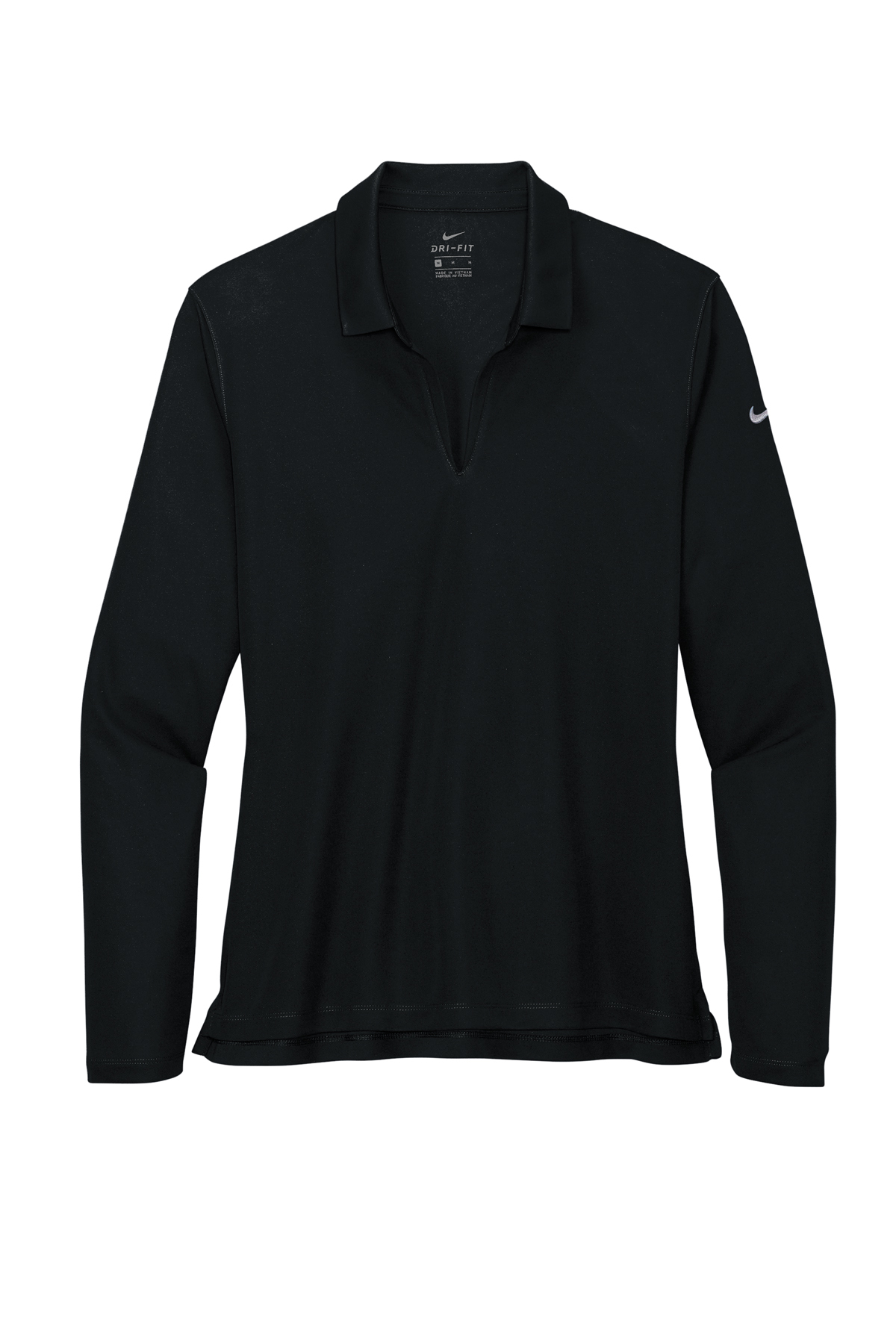 Nike Ladies Dri-FIT Micro Pique 2.0 Long Sleeve Polo - Image 8