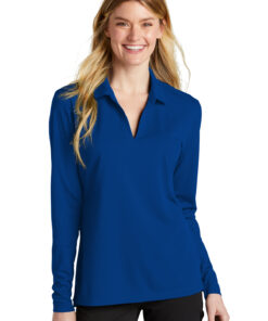 Nike Ladies Dri-FIT Micro Pique 2.0 Long Sleeve Polo - Image 1