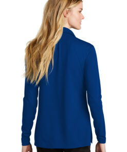 Nike Ladies Dri-FIT Micro Pique 2.0 Long Sleeve Polo - Image 4