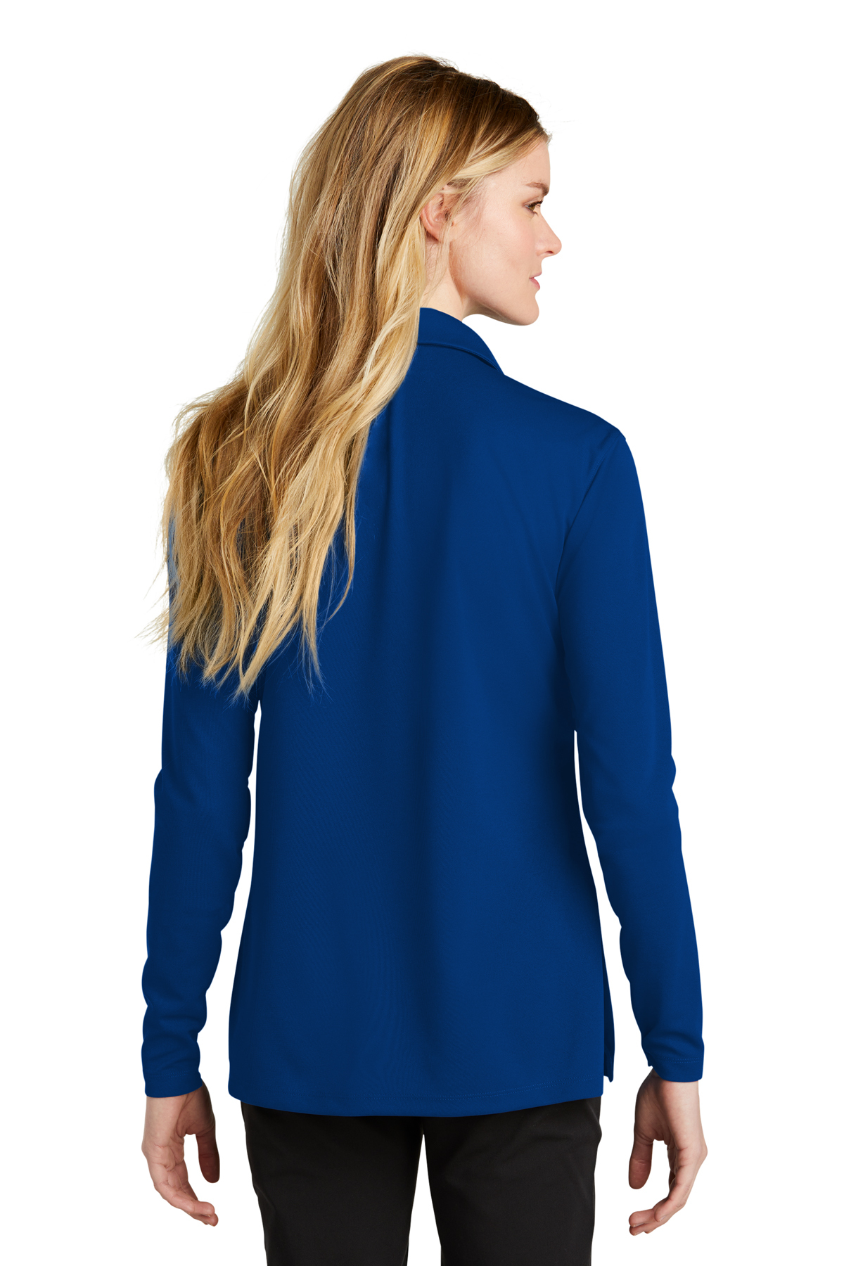 Nike Ladies Dri-FIT Micro Pique 2.0 Long Sleeve Polo - Image 4