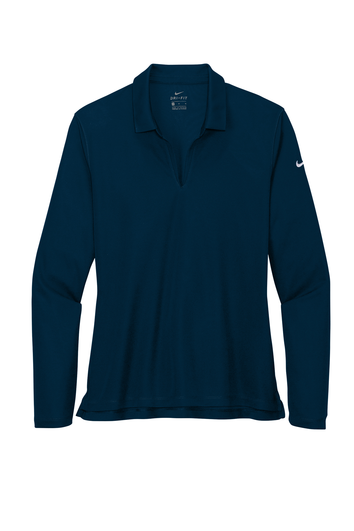 Nike Ladies Dri-FIT Micro Pique 2.0 Long Sleeve Polo - Image 10