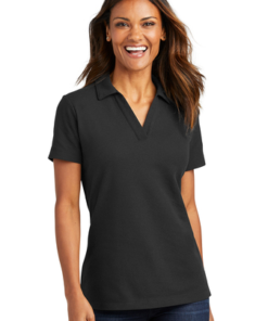 Port Authority Ladies C-FREE Cotton Blend Pique Polo - Image 5