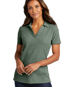 Port Authority Ladies C-FREE Cotton Blend Pique Polo - Image 7