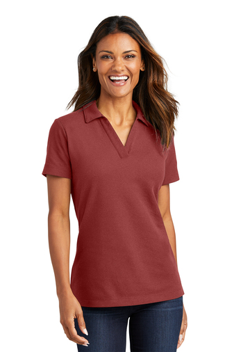 Port Authority Ladies C-FREE Cotton Blend Pique Polo