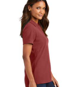Port Authority Ladies C-FREE Cotton Blend Pique Polo - Image 3