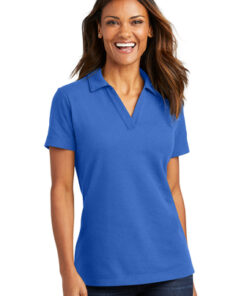 Port Authority Ladies C-FREE Cotton Blend Pique Polo - Image 4