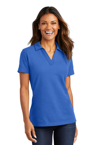 Port Authority Ladies C-FREE Cotton Blend Pique Polo