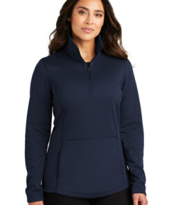 Port Authority Ladies Smooth Fleece 1/4-Zip - Image 5