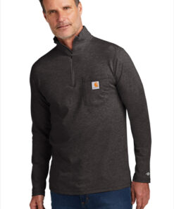 Carhartt Force 1/4-Zip Long Sleeve T-Shirt - Image 5